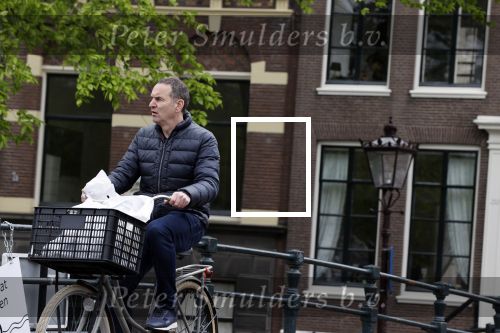 Amsterdam 28 april 2020
Raoul Heertje op de fiets in het centrum van Amsterdam.
