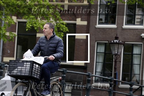 Amsterdam 28 april 2020
Raoul Heertje op de fiets in het centrum van Amsterdam.