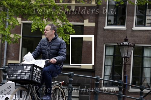 Amsterdam 28 april 2020
Raoul Heertje op de fiets in het centrum van Amsterdam.