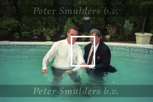 Eindhoven, 21 April 2000
Edwin Smulders gooit Willibrord Frequin in het zwembad