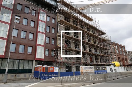 Amsterdam 6 mei 2021
Bouw van het nieuwe complex waar Albert Verlinde appartement heeft gekocht