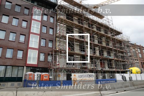 Amsterdam 6 mei 2021
Bouw van het nieuwe complex waar Albert Verlinde appartement heeft gekocht