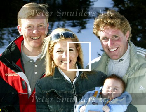 Lech 17 maart 2004
Prinses Maxima Prins Willem Alexander Amalia en Dennis v Tellingen Reni v Maren Albert den Ieseger en Edwin Smulders in Lech.
Peter Smulders bv