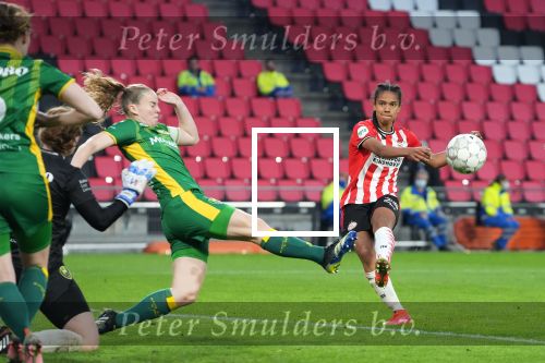 Eindhoven, 14 Mei 2021 PSV-ADO Den Haag Damesvoetbal, eindstand 6-2
Esmee Brugts