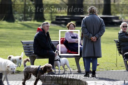 Amsterdam 16 april 2021
Hans v d Togt met vrienden en honden in het Beatrixpark