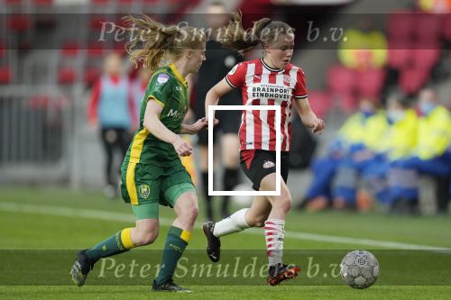 Eindhoven, 14 Mei 2021 PSV-ADO Den Haag Damesvoetbal, eindstand 6-2
Janou Levels