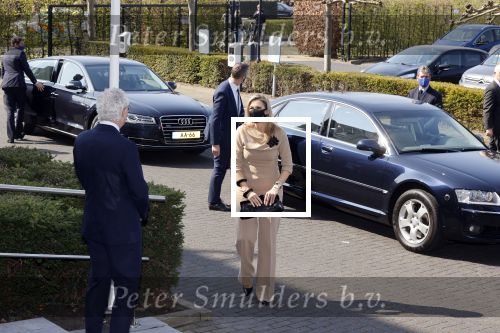 Uden 20 april 2021
Koningin Maxima bezoekt het HQ van CSU . Ze arriveert in haar audi A8