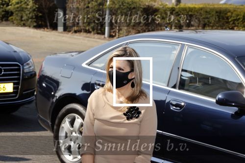 Uden 20 april 2021
Koningin Maxima bezoekt het HQ van CSU . Ze arriveert in haar audi A8