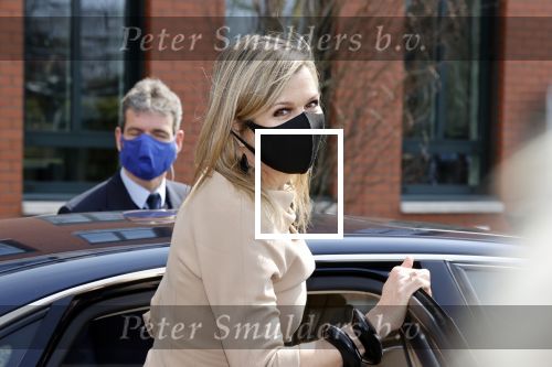 Uden 20 april 2021
Koningin Maxima bezoekt het HQ van CSU . Ze arriveert in haar audi A8