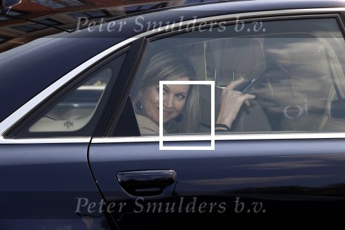 Uden 20 april 2021
Koningin Maxima bezoekt het HQ van CSU . Ze arriveert in haar audi A8