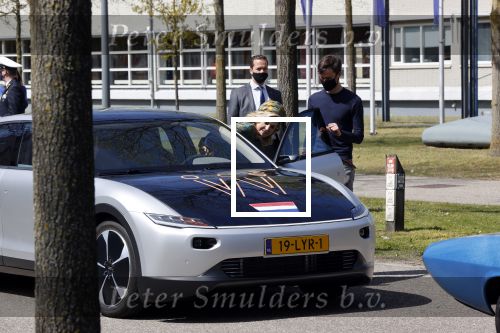 Eindhoven 27 april 2021
Koningsdag 2021 op de High tech Campus in Eindhoven.
Aanwezig Koning Willem Alexander Koningin Maxima Prinses Amalia Prinses Ariane en Prinses Alexia . Lightyear auto waar Maxima in rijdt
