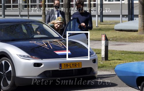 Eindhoven 27 april 2021
Koningsdag 2021 op de High tech Campus in Eindhoven.
Aanwezig Koning Willem Alexander Koningin Maxima Prinses Amalia Prinses Ariane en Prinses Alexia . Lightyear auto waar Maxima in rijdt