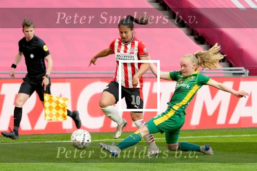 Eindhoven, 14 Mei 2021 PSV-ADO Den Haag Damesvoetbal, eindstand 6-2
Naomi Pattiwael