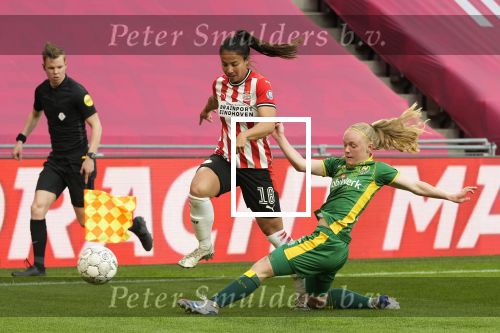 Eindhoven, 14 Mei 2021 PSV-ADO Den Haag Damesvoetbal, eindstand 6-2
Naomi Pattiwael