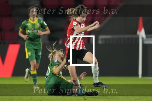Eindhoven, 14 Mei 2021 PSV-ADO Den Haag Damesvoetbal, eindstand 6-2
Nurija v Schoonhoven