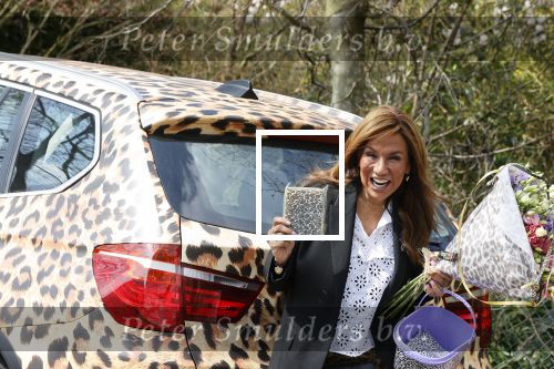 Bergen 19 april 2021
Patty Brard brengt een box met haar produkten rond naar Bn ers . Haar auto is in tijger kleuren gewrapt