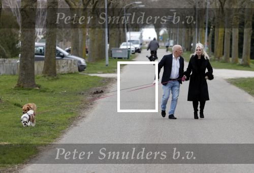 Almere 10 april 2021
Peter Jan Rens met zijn nieuwe vriendin Willeke Schoonewille
