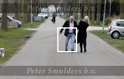 Almere 10 april 2021
Peter Jan Rens met zijn nieuwe vriendin Willeke Schoonewille