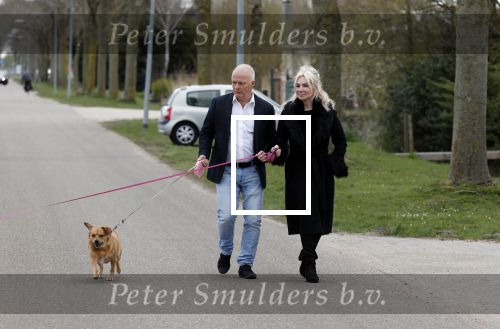 Almere 10 april 2021
Peter Jan Rens met zijn nieuwe vriendin Willeke Schoonewille