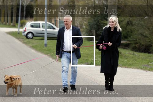 Almere 10 april 2021
Peter Jan Rens met zijn nieuwe vriendin Willeke Schoonewille