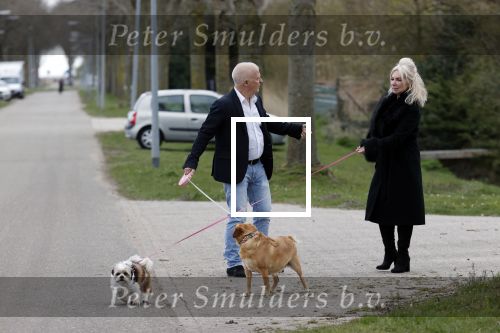 Almere 10 april 2021
Peter Jan Rens met zijn nieuwe vriendin Willeke Schoonewille