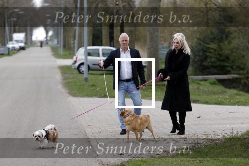 Almere 10 april 2021
Peter Jan Rens met zijn nieuwe vriendin Willeke Schoonewille
