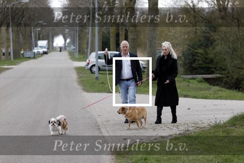 Almere 10 april 2021
Peter Jan Rens met zijn nieuwe vriendin Willeke Schoonewille