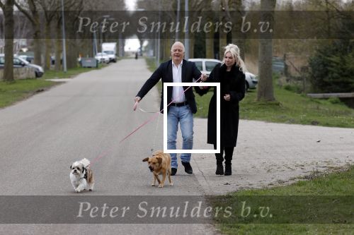 Almere 10 april 2021
Peter Jan Rens met zijn nieuwe vriendin Willeke Schoonewille