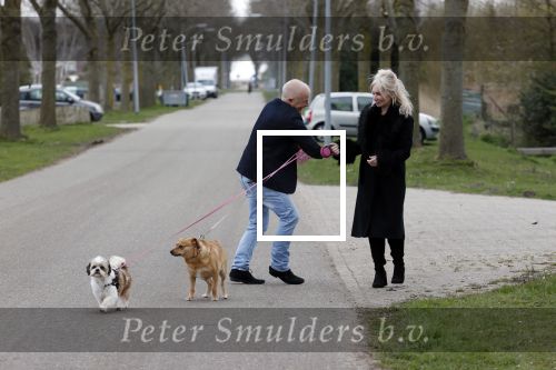 Almere 10 april 2021
Peter Jan Rens met zijn nieuwe vriendin Willeke Schoonewille