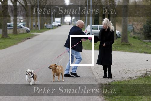 Almere 10 april 2021
Peter Jan Rens met zijn nieuwe vriendin Willeke Schoonewille