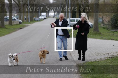 Almere 10 april 2021
Peter Jan Rens met zijn nieuwe vriendin Willeke Schoonewille