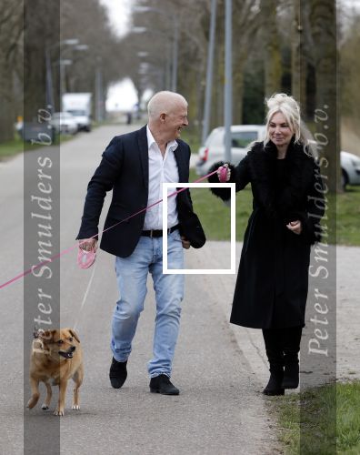 Almere 10 april 2021
Peter Jan Rens met zijn nieuwe vriendin Willeke Schoonewille