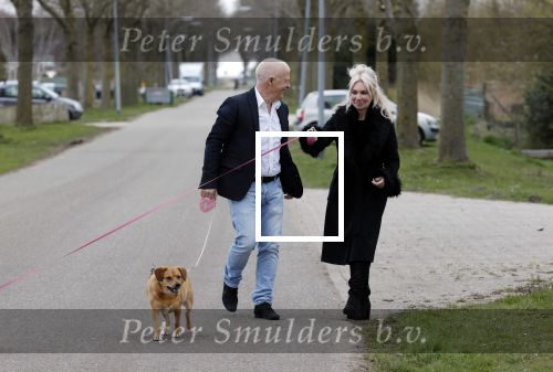 Almere 10 april 2021
Peter Jan Rens met zijn nieuwe vriendin Willeke Schoonewille
