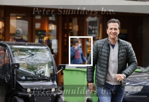 Amsterdam 14 mei 2021
Quincy Schellevis met zijn dochter in Amsterdam zuid