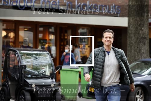 Amsterdam 14 mei 2021
Quincy Schellevis met zijn dochter in Amsterdam zuid