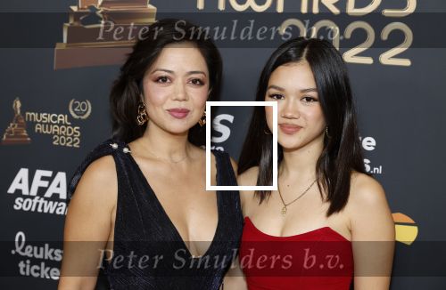 Rotterdam 28 april 2022
Musicalawards gala in Ahoy Rotterdam.
Cystine Carreon met dochter Kyana