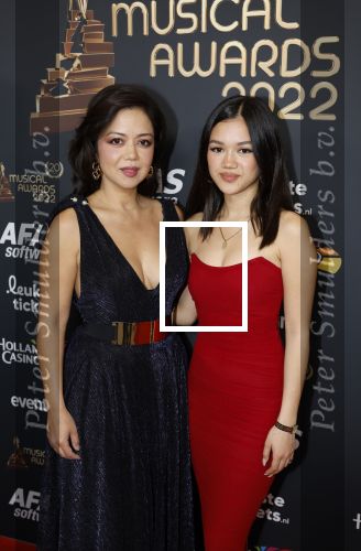 Rotterdam 28 april 2022
Musicalawards gala in Ahoy Rotterdam.
Cystine Carreon met dochter Kyana