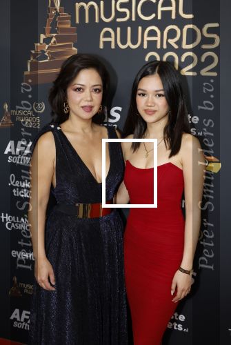 Rotterdam 28 april 2022
Musicalawards gala in Ahoy Rotterdam.
Cystine Carreon met dochter Kyana
