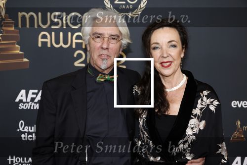 Rotterdam 28 april 2022
Musicalawards gala in Ahoy Rotterdam.
Erik Brey met zijn vrouw Frederique Sluyterman v Loo