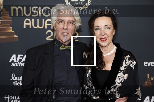 Rotterdam 28 april 2022
Musicalawards gala in Ahoy Rotterdam.
Erik Brey met zijn vrouw Frederique Sluyterman v Loo