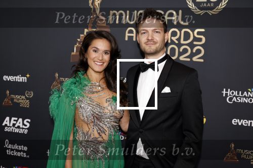 Rotterdam 28 april 2022
Musicalawards gala in Ahoy Rotterdam.
Esmee Dekker met partner