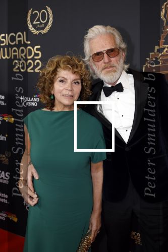 Rotterdam 28 april 2022
Musicalawards gala in Ahoy Rotterdam.
henriette Tol met  partner Snoek