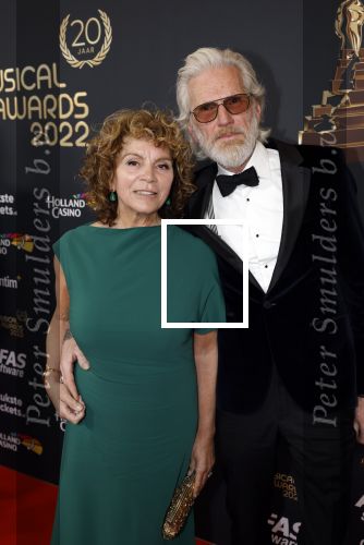 Rotterdam 28 april 2022
Musicalawards gala in Ahoy Rotterdam.
henriette Tol met  partner Snoek