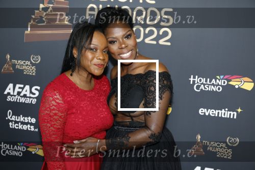 Rotterdam 28 april 2022
Musicalawards gala in Ahoy Rotterdam.
Imanuelle Grives kwam met haar zus