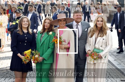 Maastricht 27 april 2022
Koningsdag wordt dit jaar in Maastricht gevierd . Aanwezig Koning Willem Alexander Koningin Maxima Prinses Amalia Prinses Alexia Prinses Ariane Prins Constantijn Prinses Laurentien Prins Maurits Prinses Marilene Prins Bernhard Prinses Annette Prins Floris Prinses Aimee Prins Pieter Christiaan en Prinses Annette.