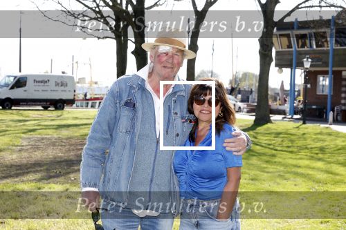 Enkhuizen 2 mei 2022
Peter Faber met zijn engelse vrouw Rosanna . Peter opent binnekort een expositie in Enkhuizen