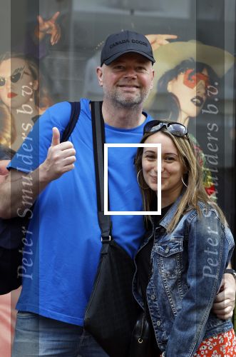 Amsterdam 7 mei 2022
Raymond v Barneveld met zijn vriendin/ verloofde Julia Evans op de pc hooftstraat.