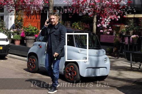 Amsterdam 19 april 2022
Sanne Rosinga in zijn electrische citroen