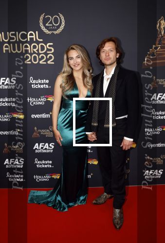 Rotterdam 28 april 2022
Musicalawards gala in Ahoy Rotterdam.
Tobias Nierop en partner