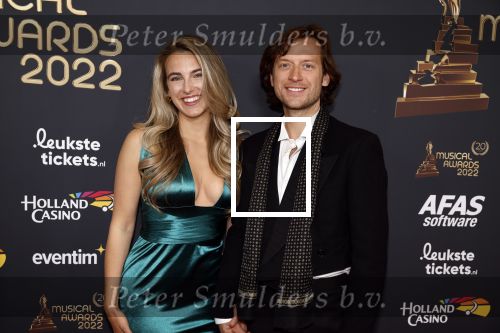 Rotterdam 28 april 2022
Musicalawards gala in Ahoy Rotterdam.
Tobias Nierop en partner